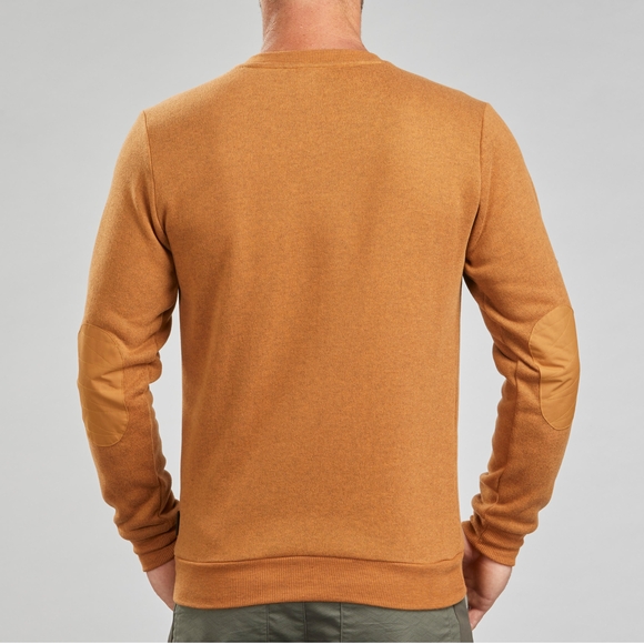 Classic V-Neck Sweater in Warm Tan - Picture 5 of 15
